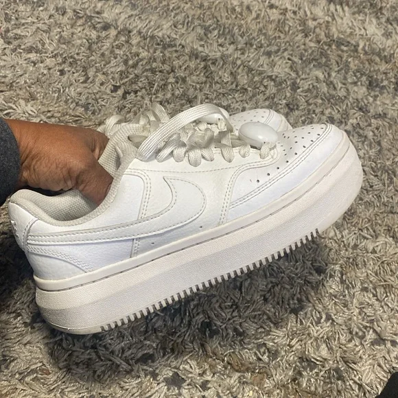 Nike Court Vision Alta DM0113-100 white womens sz 8 - Picture 7 of 9